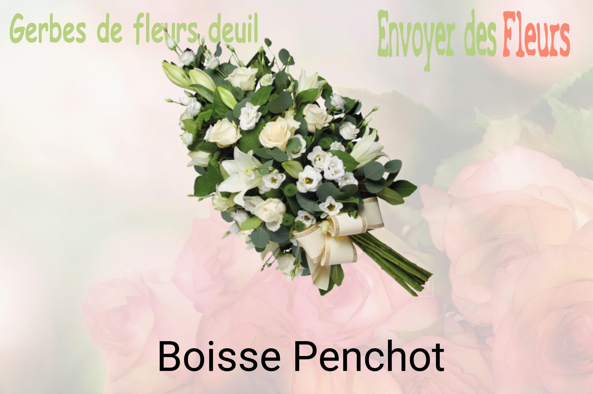 Gerbe de fleurs de deuil livrée à Boisse-Penchot